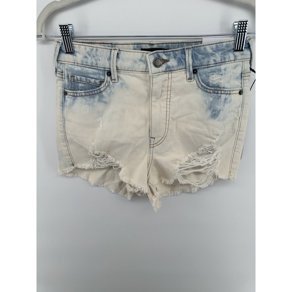 TRUE RELIGION CAIA High Rise Cut Off Frayed Hem Shorts Size 27